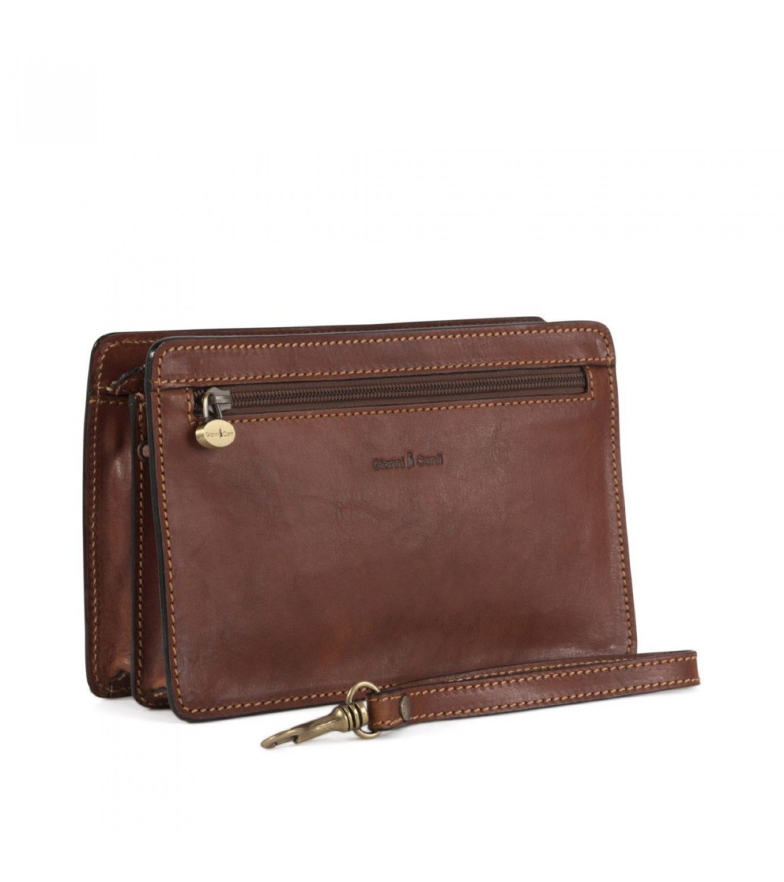 Gianni Conti Leather gents clutch