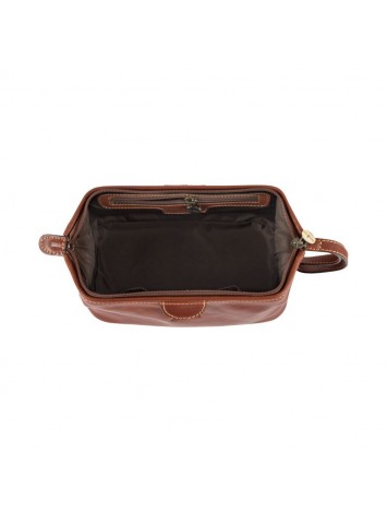 Gianni Conti Leather wash bag