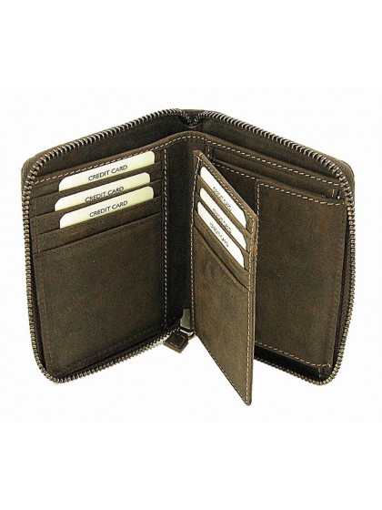 Gianni Conti zip around Leather wallet