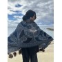 Pashmina Cape blue