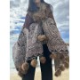 Pashmina Cape brown