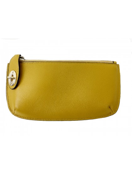 Maria Carla Turnlock Leather Purse