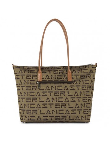Lancaster Large Shoulder Tote Bag Logo Lancaster Large Shoulder Tote Bag Logo