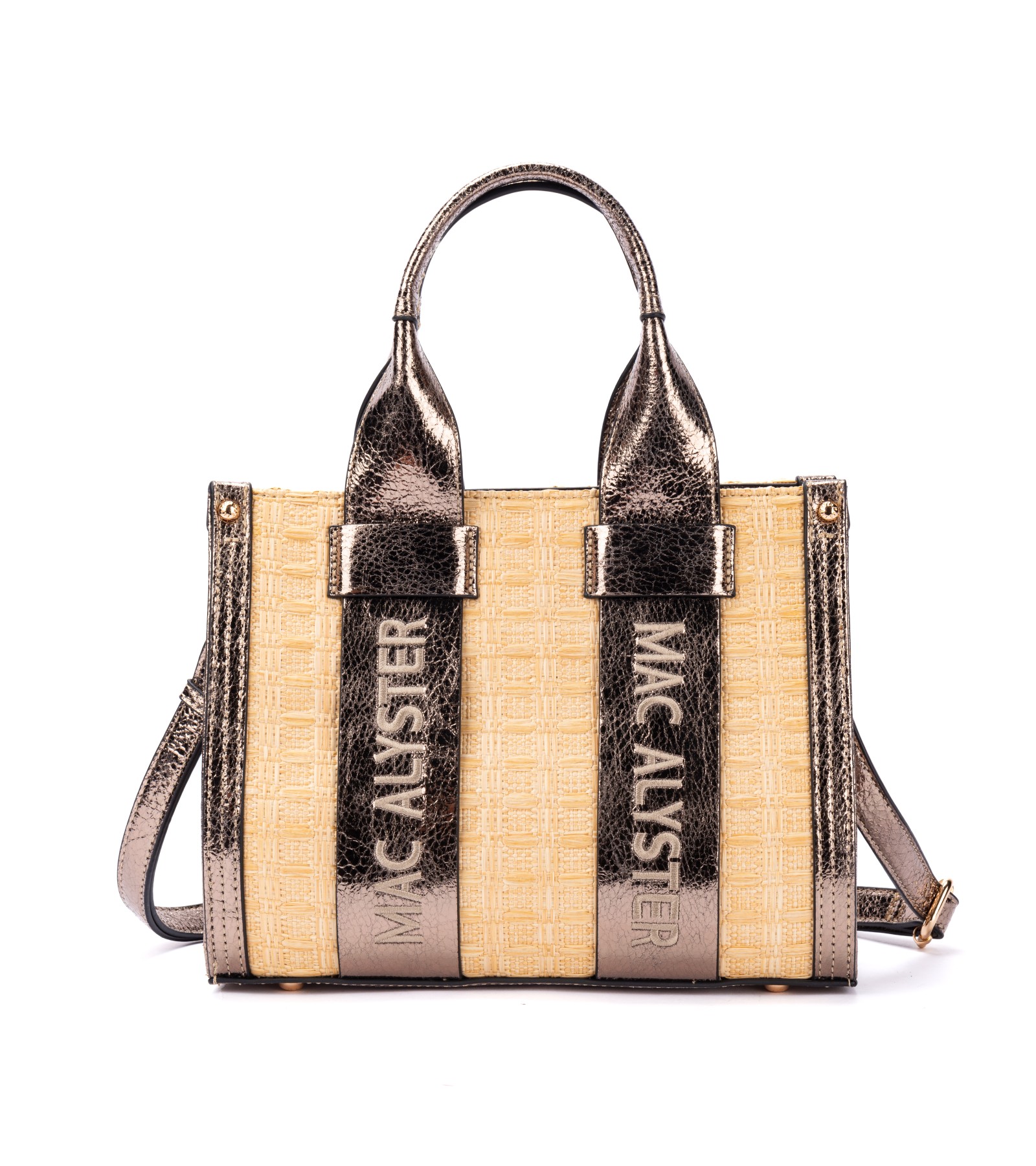 Mac Alyster Clover Raffia Tote Bag