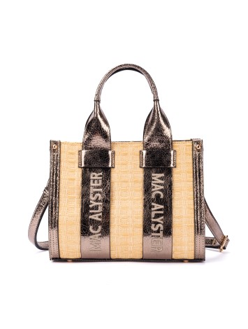 Mac Alyster Clover Raffia Tote Bag