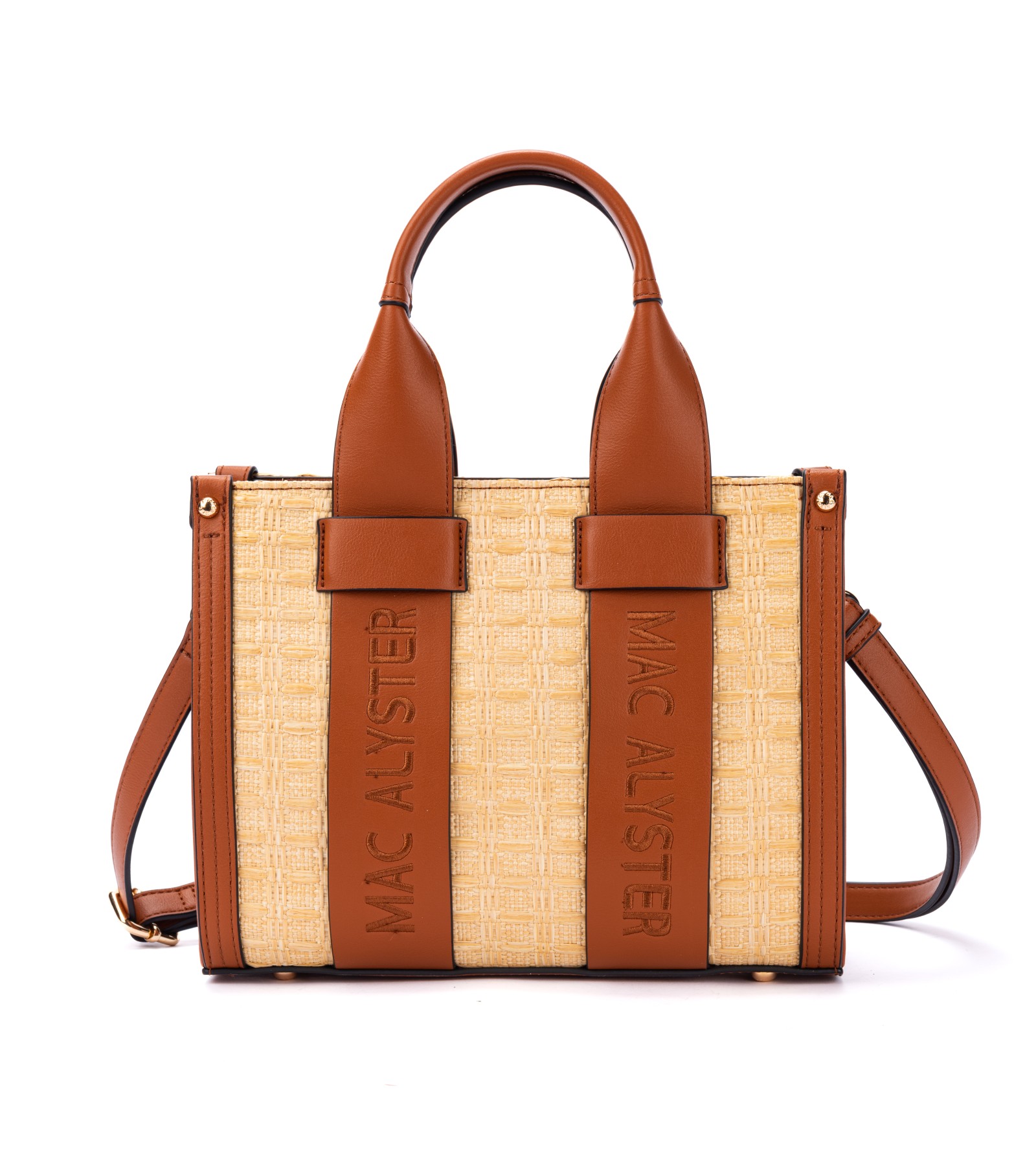 Mac Alyster Clover Raffia Tote Bag