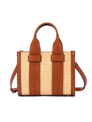 Mac Alyster Clover Raffia Tote Bag