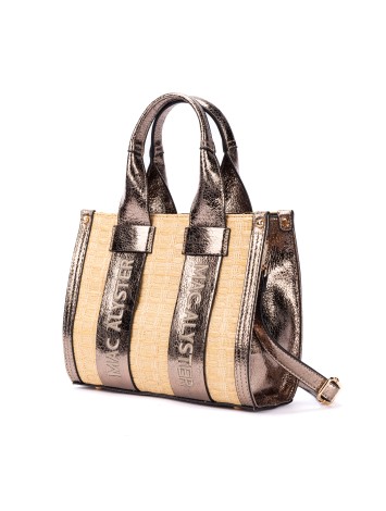 Mac Alyster Clover Raffia Tote Bag