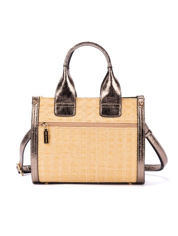 Mac Alyster Clover Raffia Tote Bag