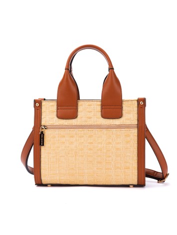 Mac Alyster Clover Raffia Tote Bag